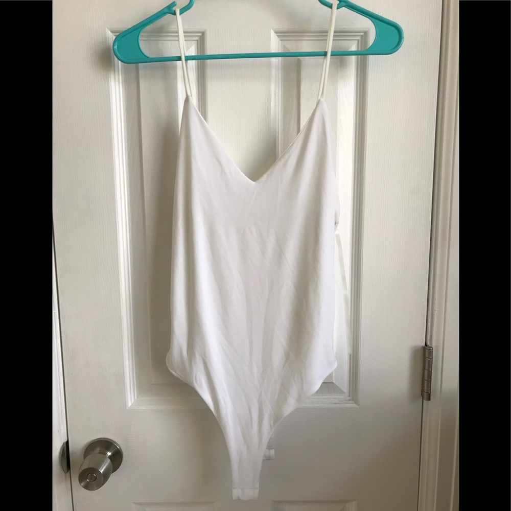 Fashion Vitamin White tank top bodysuit - size medium